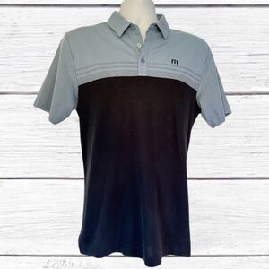 Travis Mathew Chock A Block Men’s Golf Polo — Size Medium (Faded Denim)